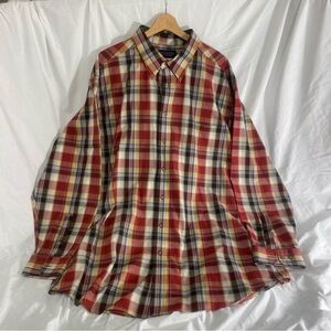 Roundtree & Yorke Multicolor Plaid Button-Down Shirt